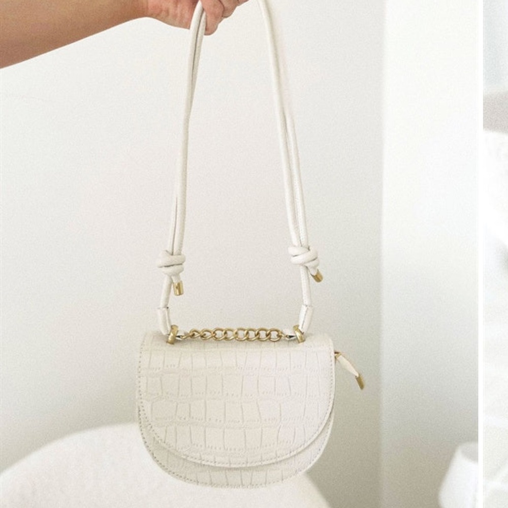 Cream Saddle Bag